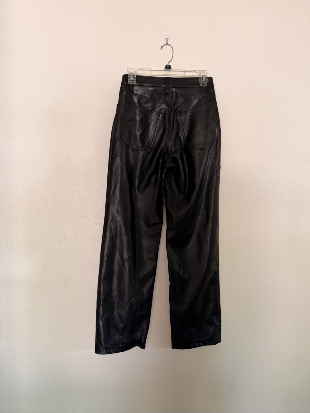 Abercrombie & Fitch Black Faux Leather Pants - Picture 3 of 3